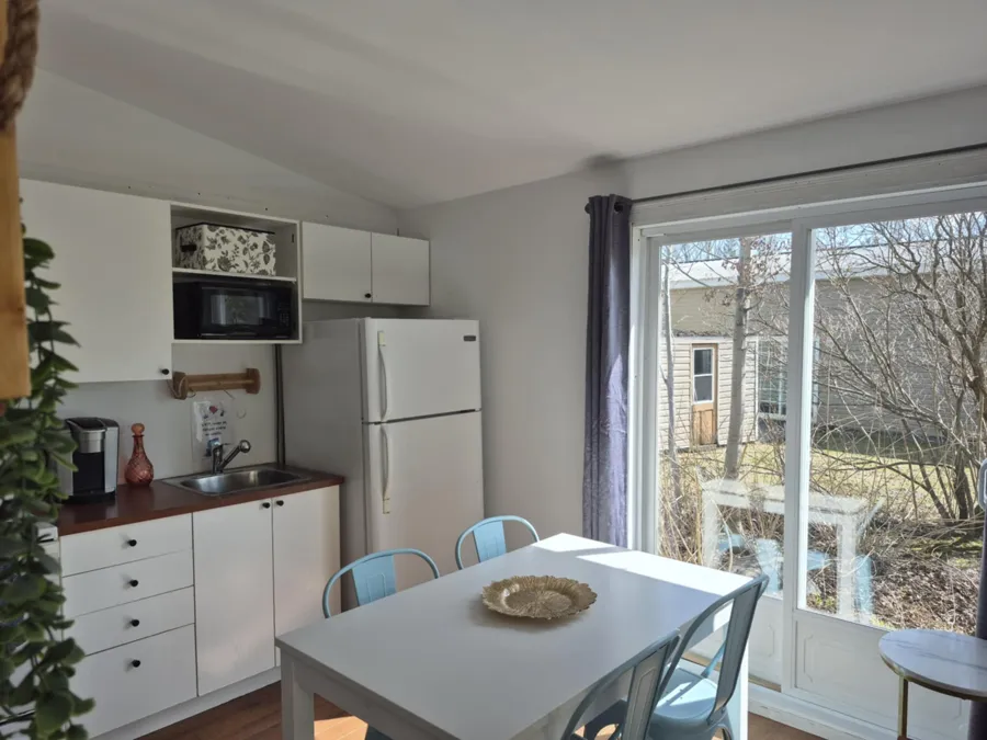 Intérieur du chalet 2 du Camping de l’Estrie